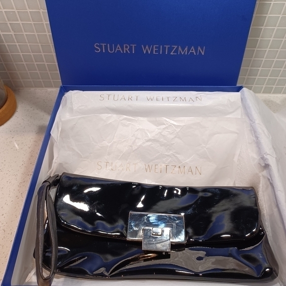 STUART Weitzman patent leather wristlet clutch - Picture 11 of 11